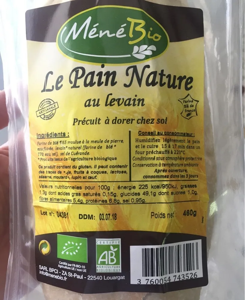 Le pain nature