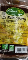 Le pain sportif à l'épeautre