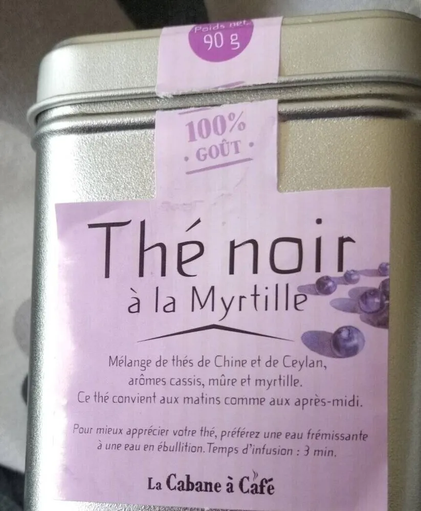 Thé noir à la myrtille