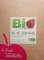 Pure jus de pomme biologique