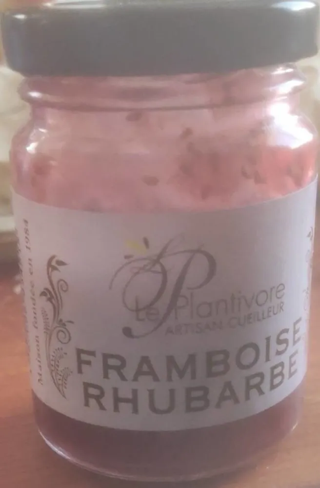 Confiture framboise rhubarbe
