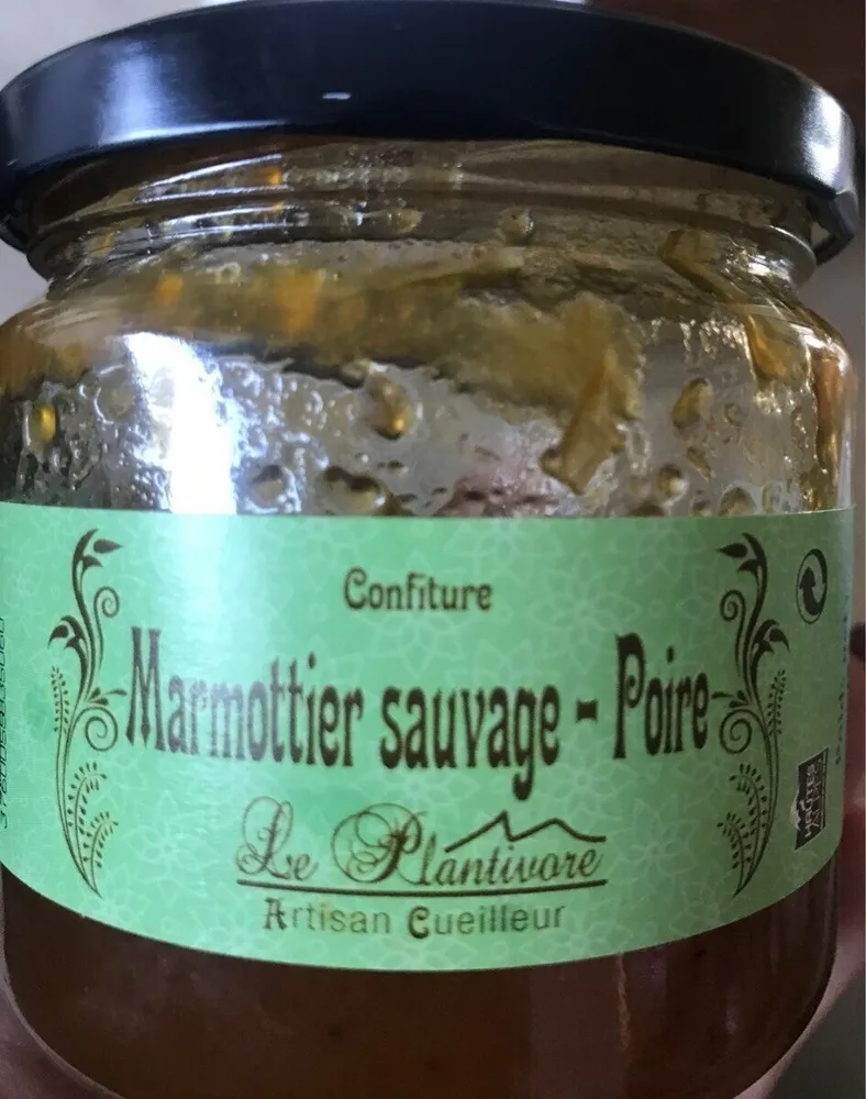 Confiture Marmottier sauvage-poire