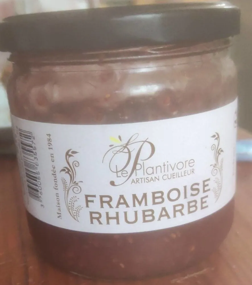 Confiture framboise rhubarbe