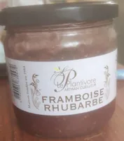 Confiture framboise rhubarbe