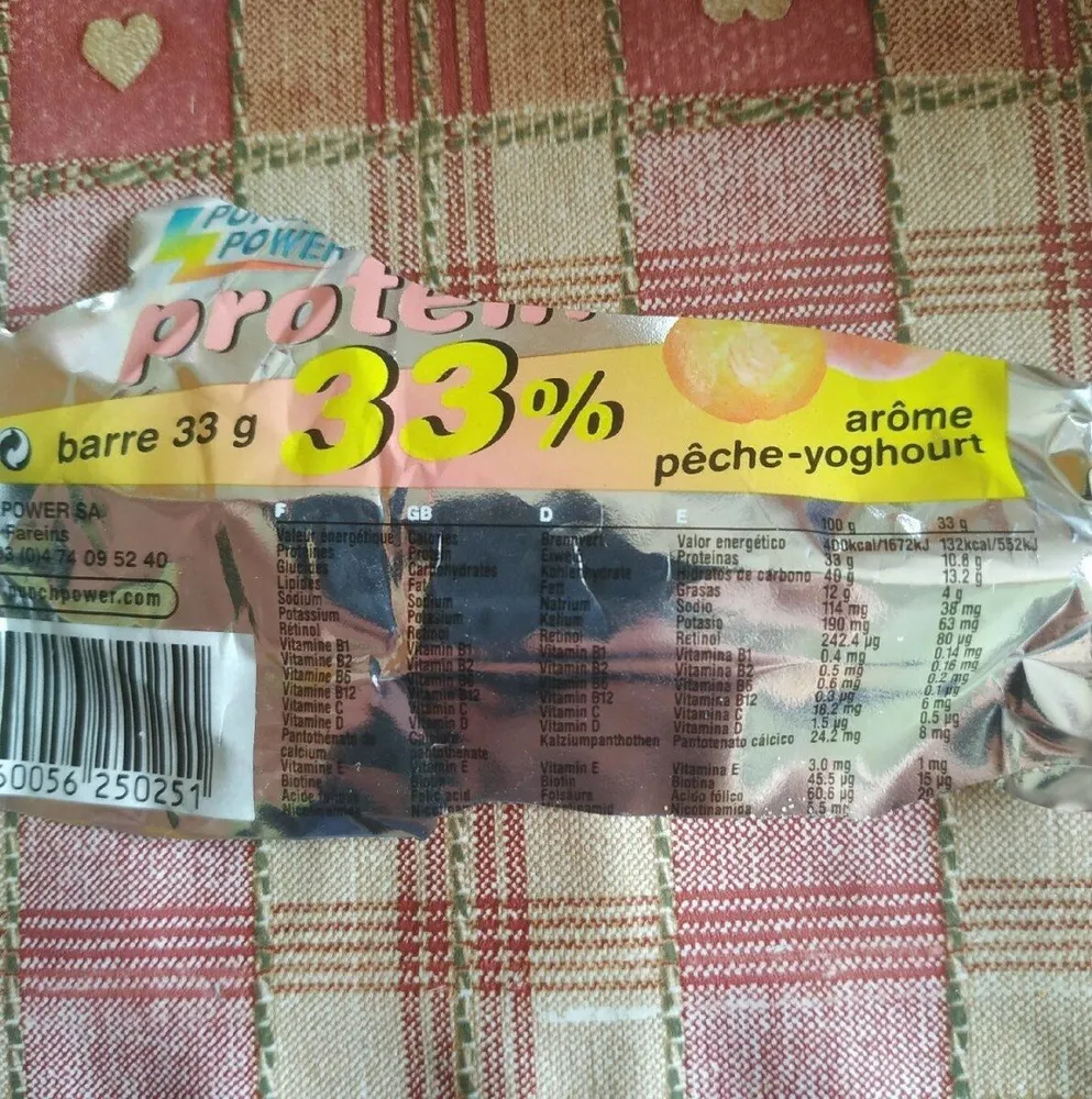 Protéine pêche yoghourt 33g