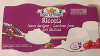 Ricotta sans lactose, fromage italien de lactosérum