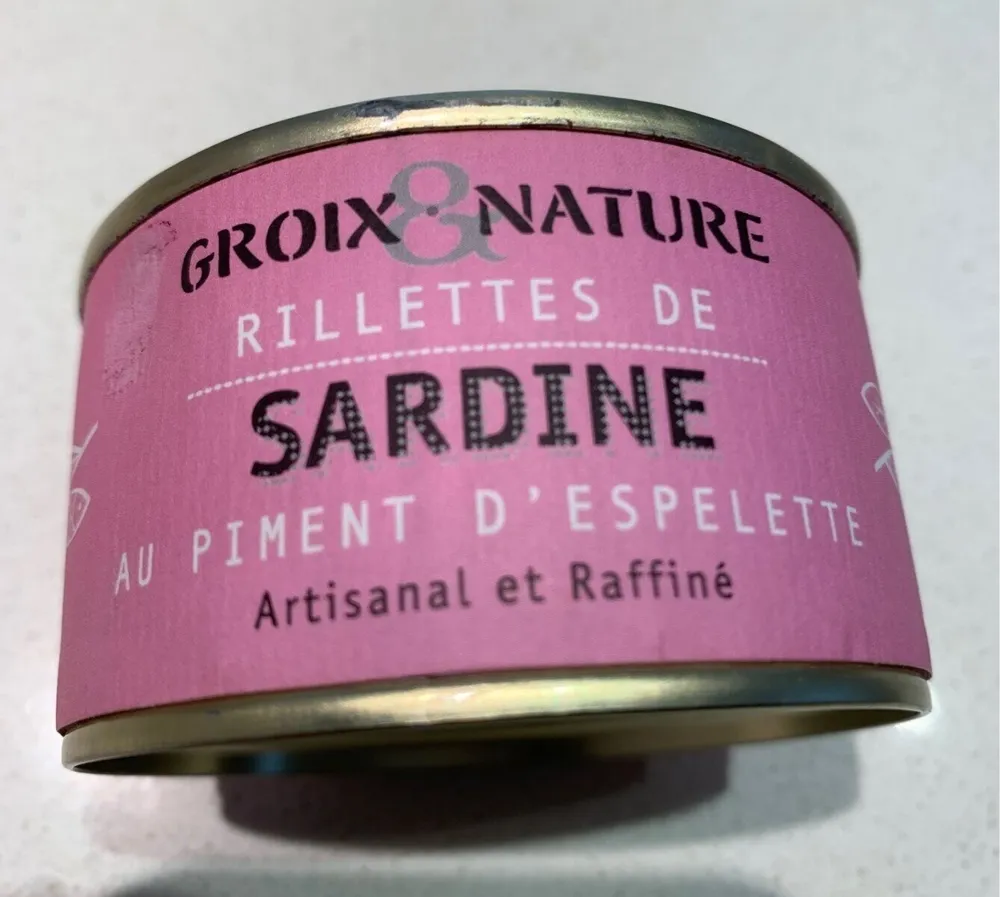 Rillettes de sardine au piment d'espelette