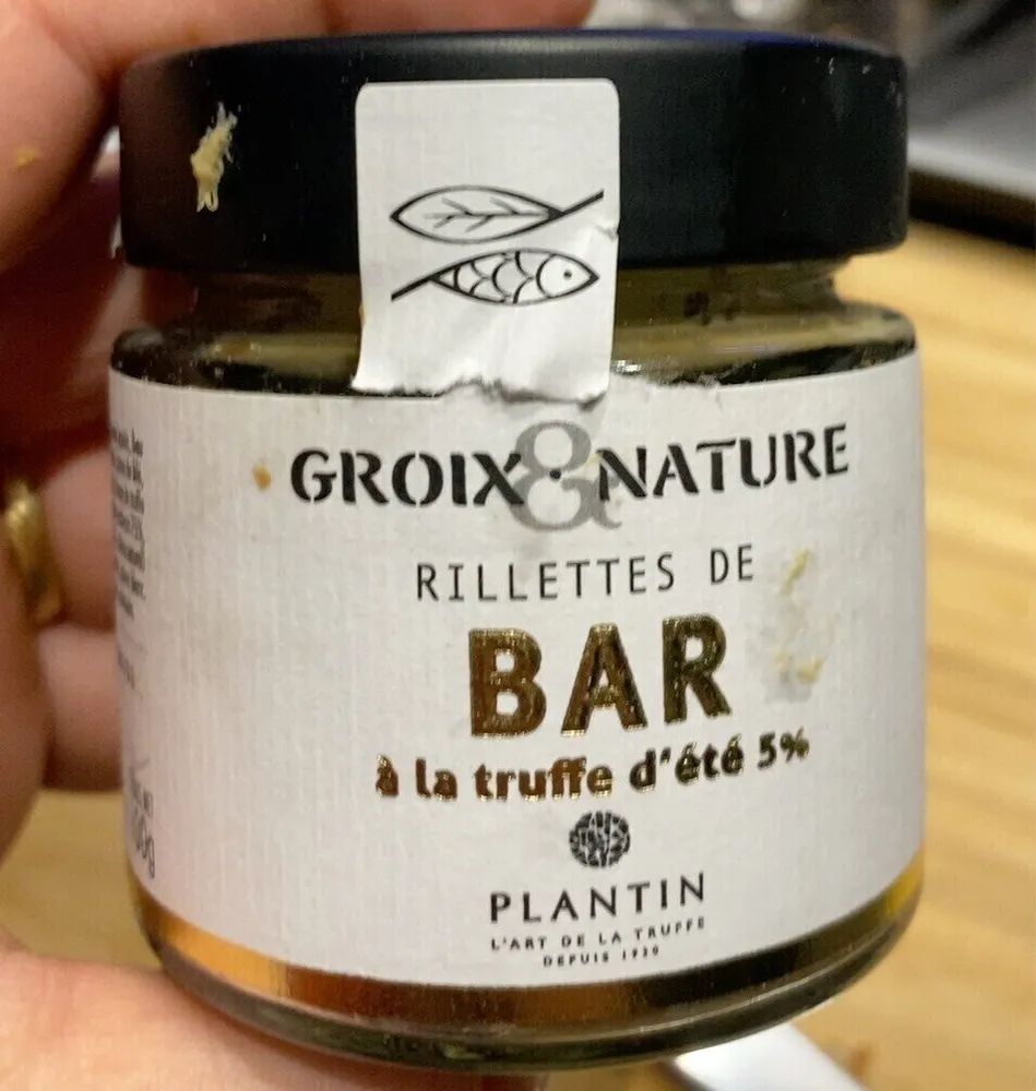 Rillettes de bar àla truffe d’été