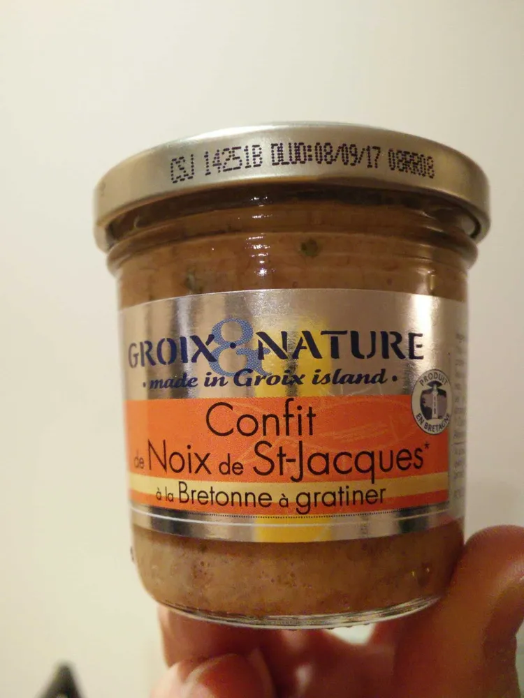 Confit de Noix de St-Jacques à la Bretonne à gratiner