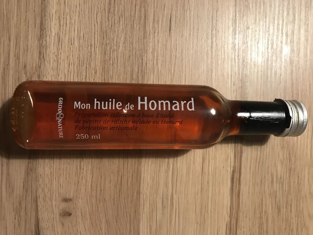 Préparation Culinaire à Base D'huile  Au Homard