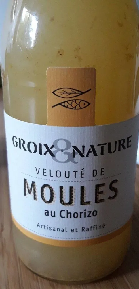 Velouté de moules au chorizo