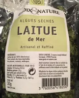 Algues laitue de mer