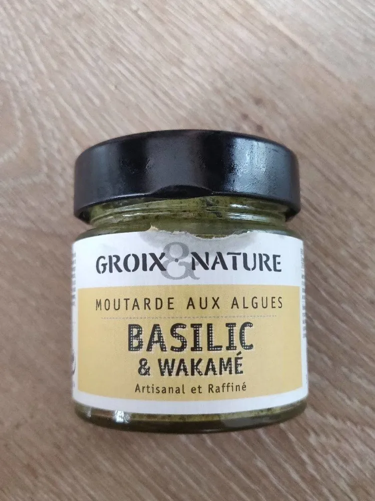 Moutarde aux algues Basilic et Wakame
