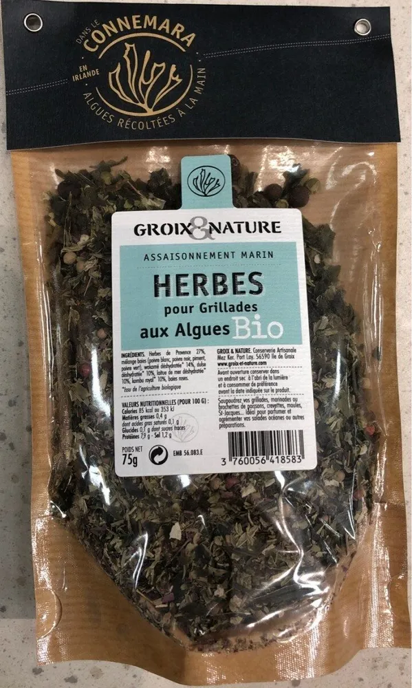 Herbed pour grillades aux algues bio