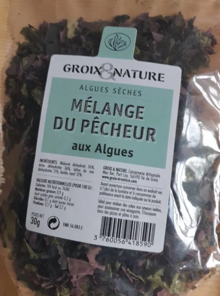 Mélange du pêcheur algues sèches