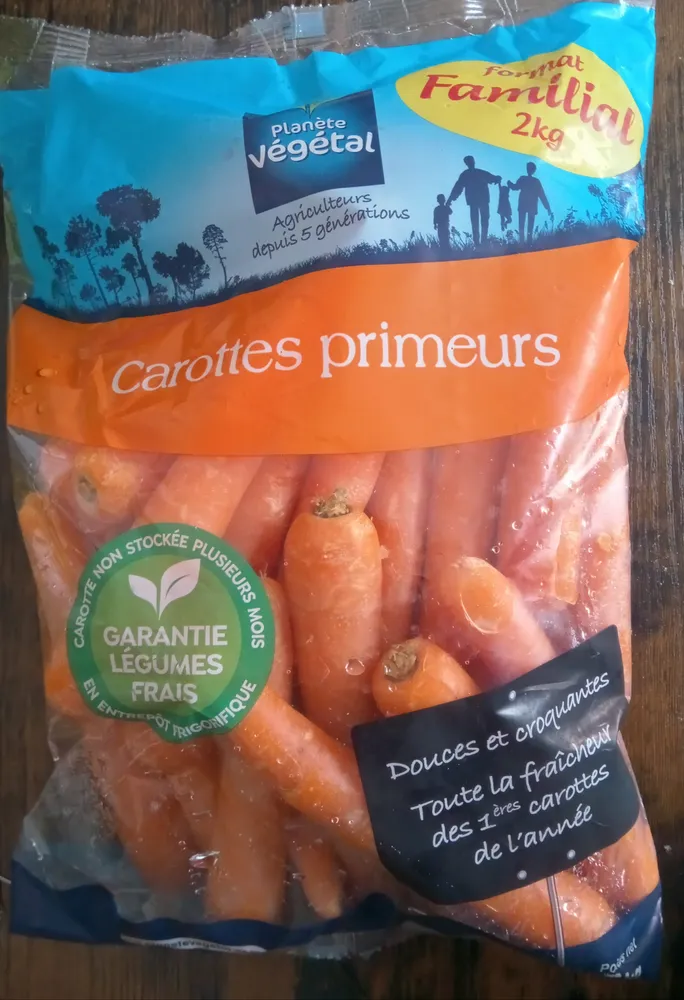 Carottes primeurs
