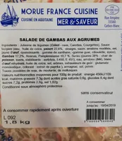 Salade de gambas aux agrumes
