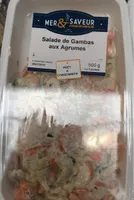 Salade de gambas aux agrumes