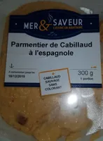 Parmentier de cabillaud à l'espagnole
