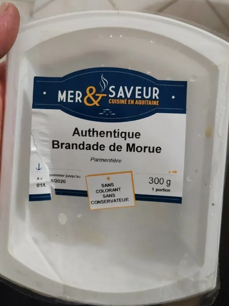 Authentique brandade de morue