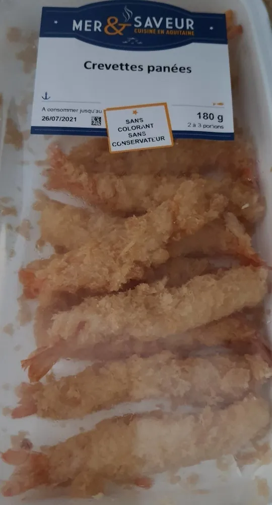 Crevettes panées