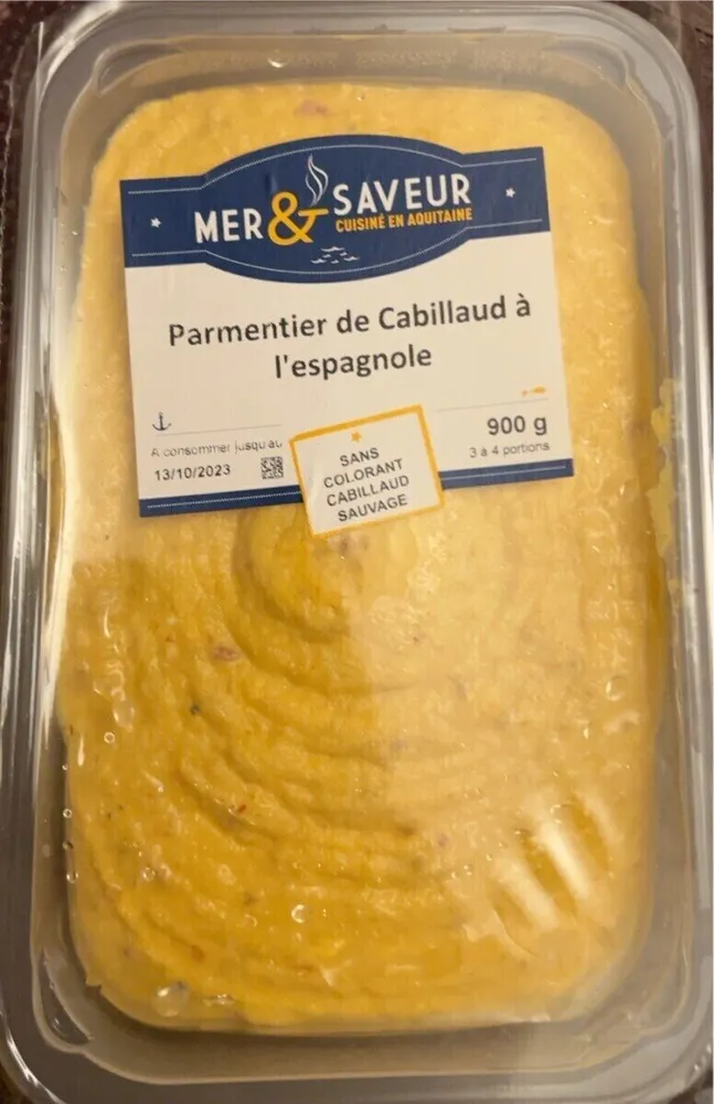 Parmentier de cabillaud a l’espagnole