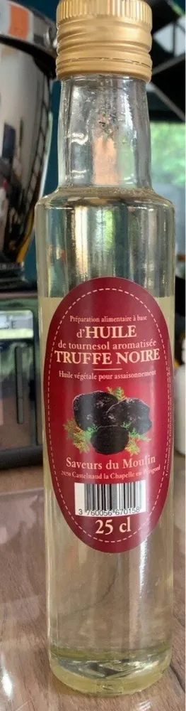 Huile de tournesol aromatisée truffe noire