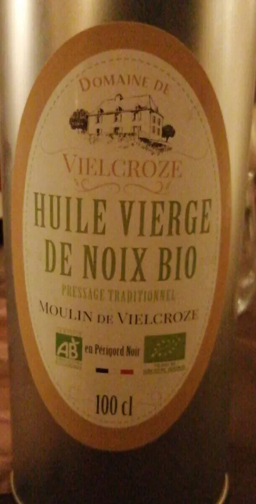 Huile vierge de noix bio
