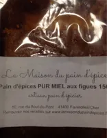 Pain d'epices pur miel aux figues