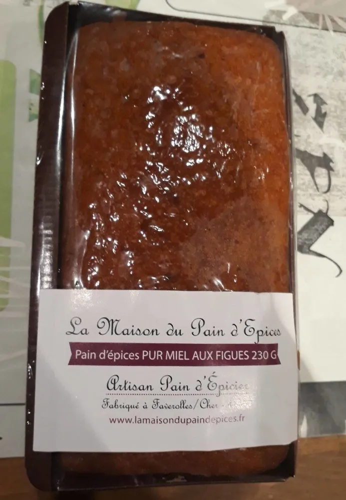Pain d'épices pur miel aux figues