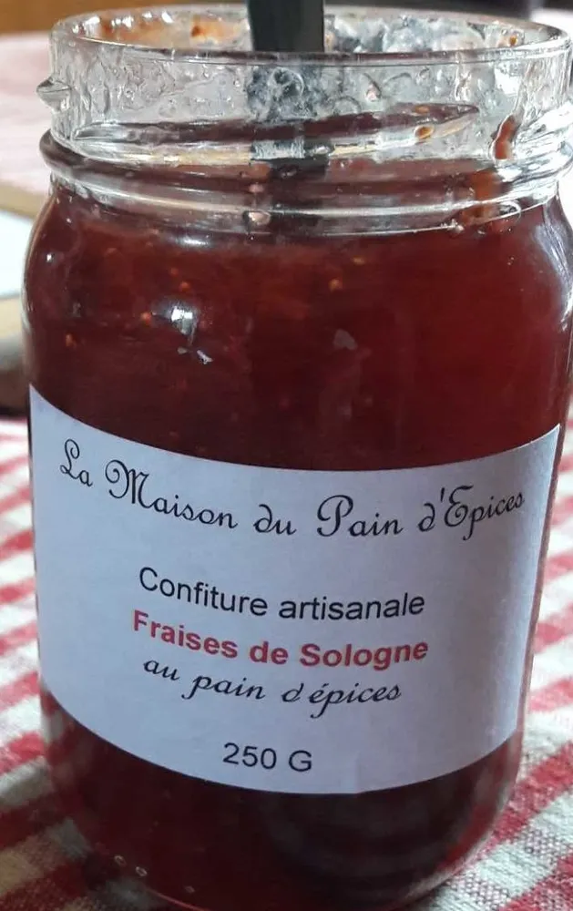 Confiture Artisanale Fraises de Sologne au Pain d'Épices