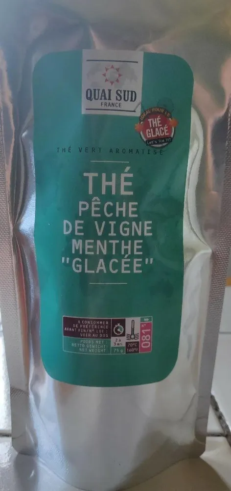 Thé Pêche de vigne menthe glacée