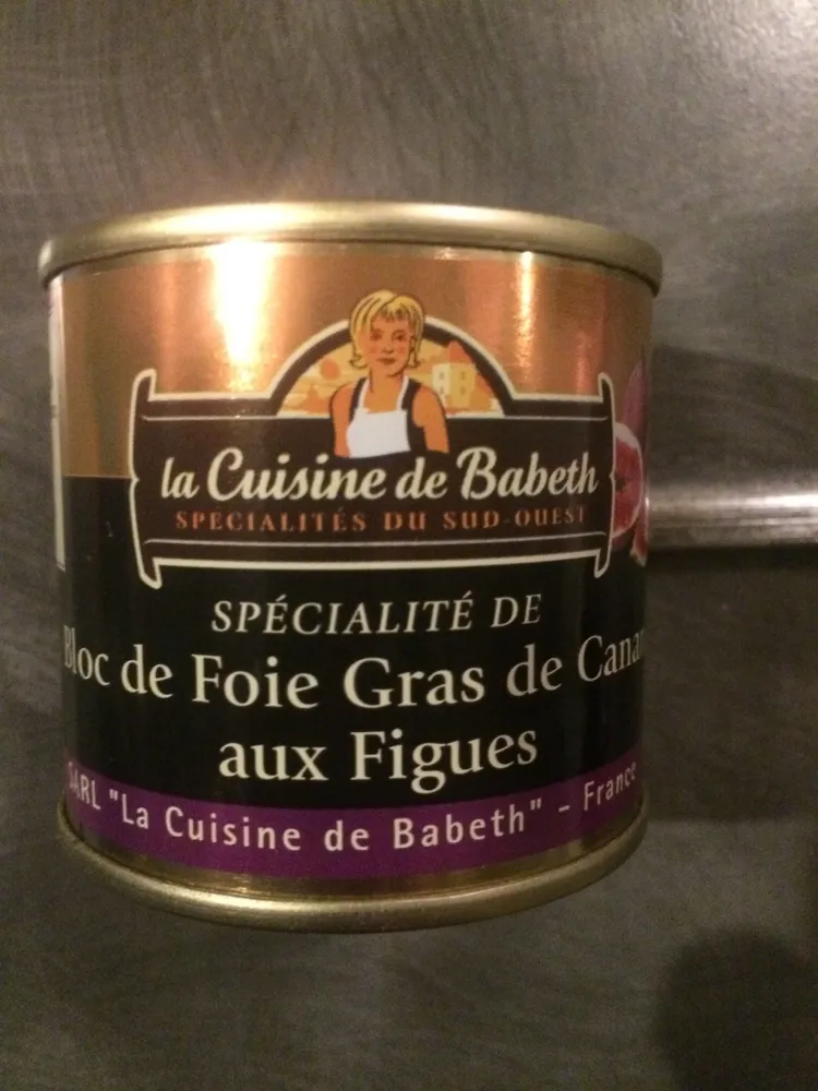 Bloc de foie gras canard aux figues