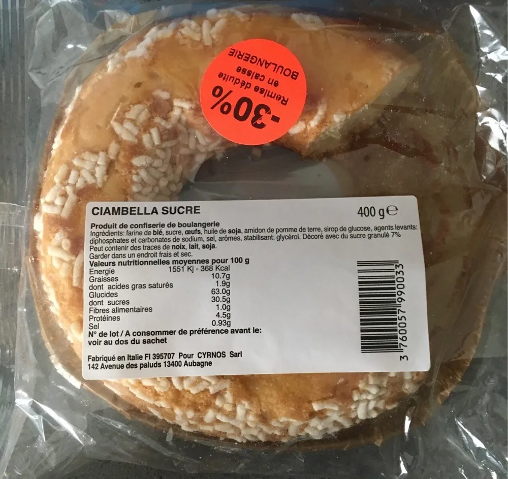 Ciambella sucre