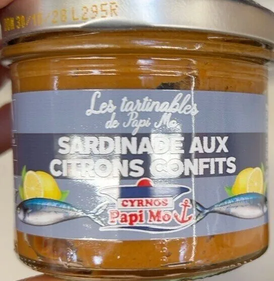 Sardines au citron, confit