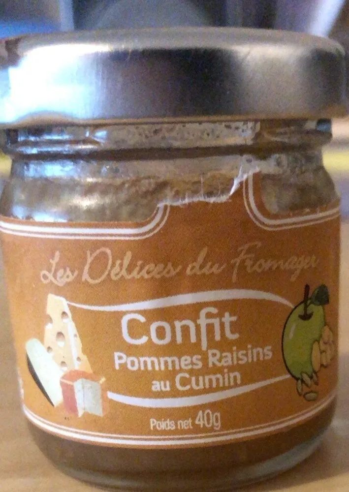 Confit pomme raisins au cumin