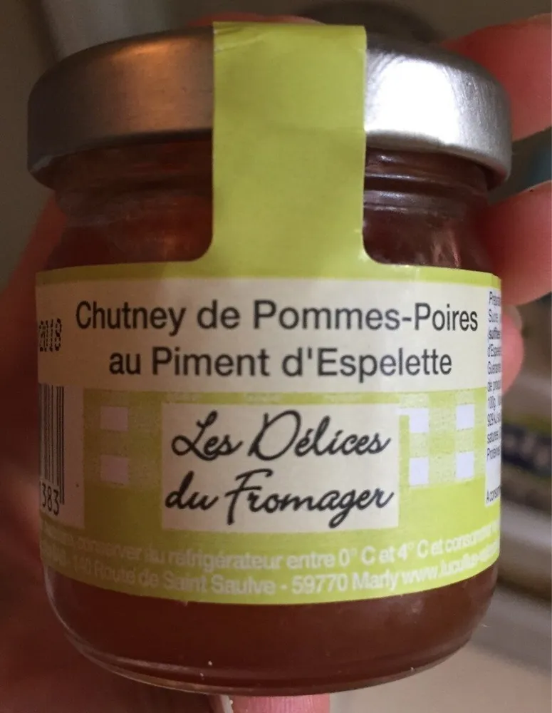 Chutney de Pommes-Poires au Piment d'Espelette