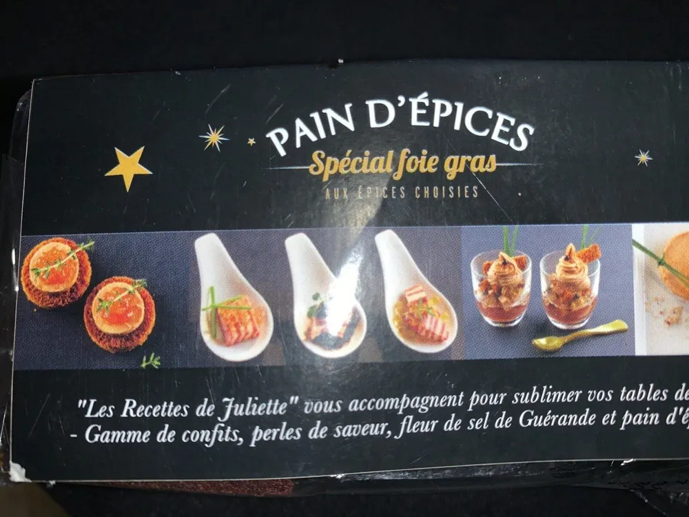 Pain d'épices spécial foie gras