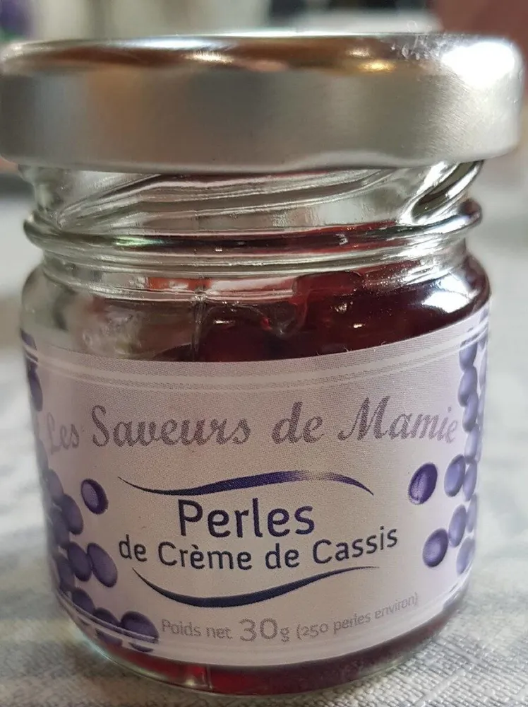 Perles de crème de cassis
