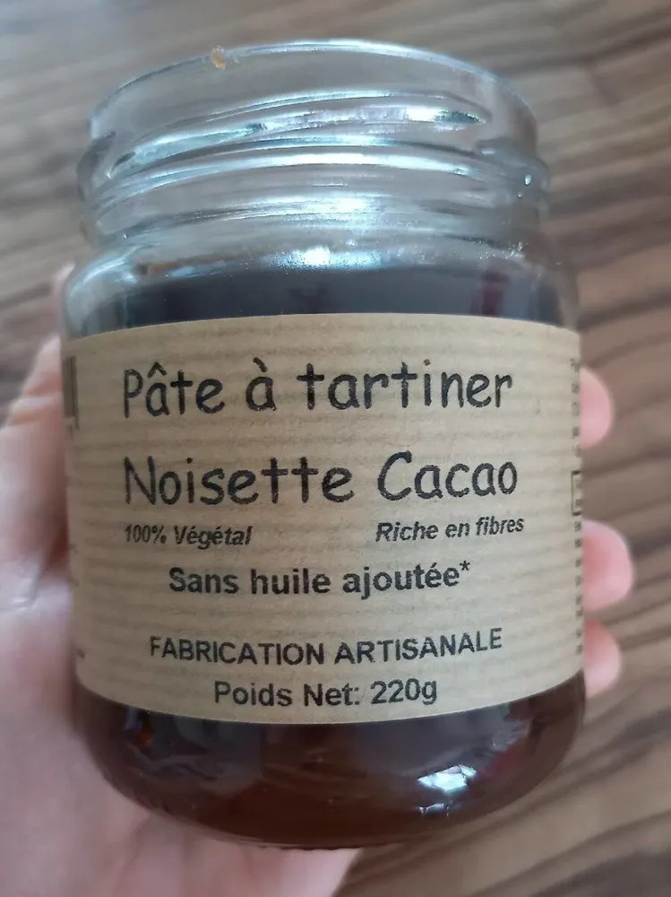 Pate a tartiner noisette cacao