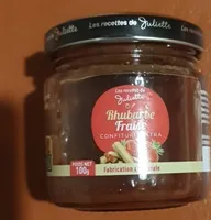 Confiture extra rhubarbe et fraise
