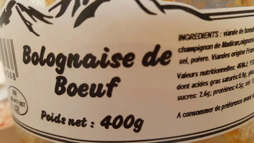 Bolognaise de bœuf