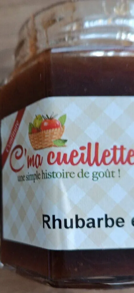Confiture rhubarbe fraises