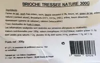 Brioche tréssée nature 300gr