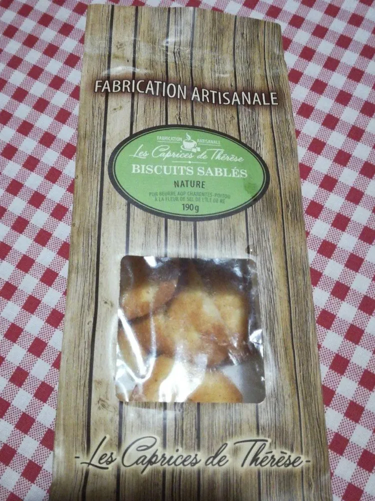 Biscuits sablée nature pure beurre