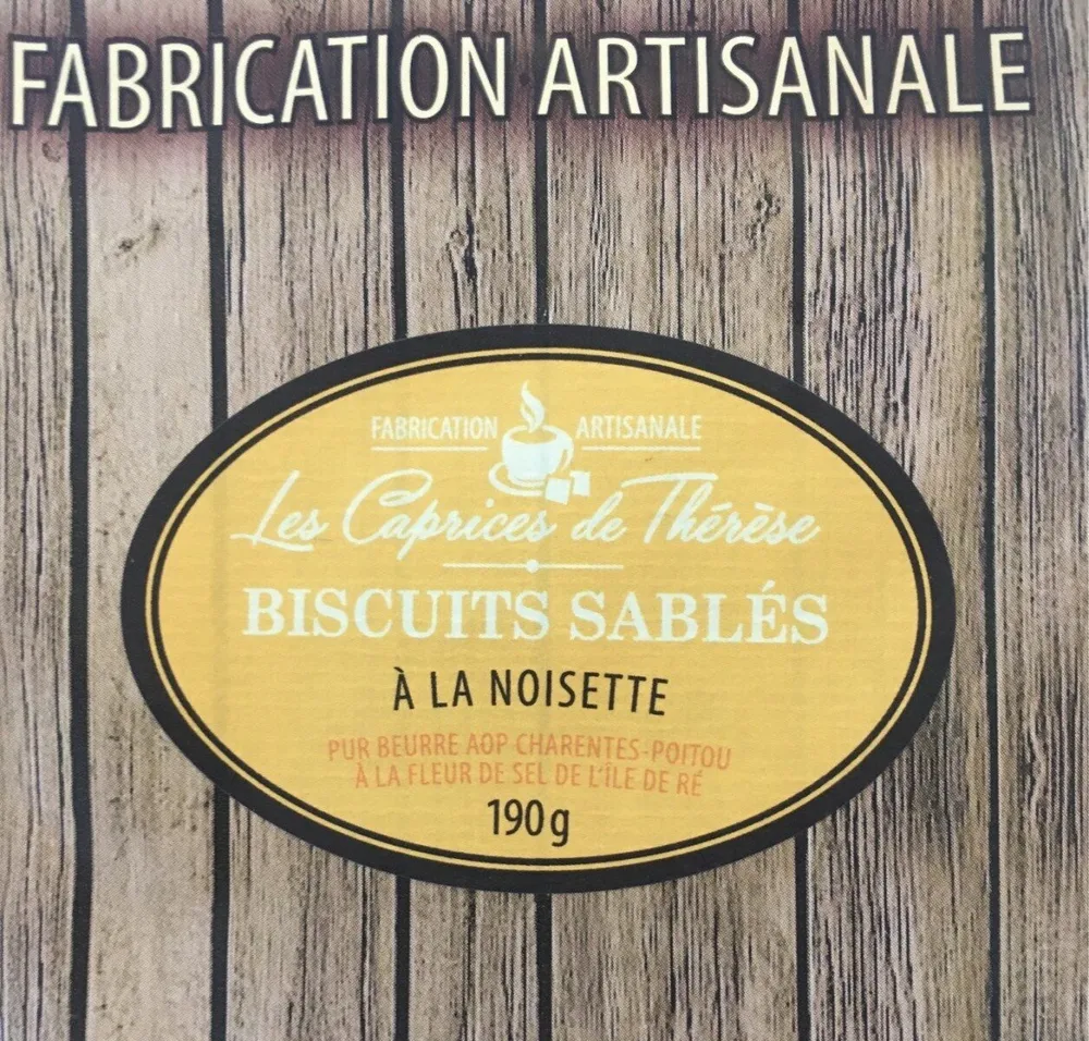 Biscuits sablés à la noisette