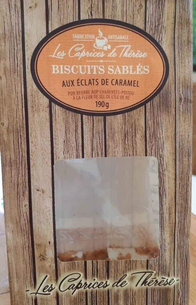 Biscuits sablés aux éclats de caramel