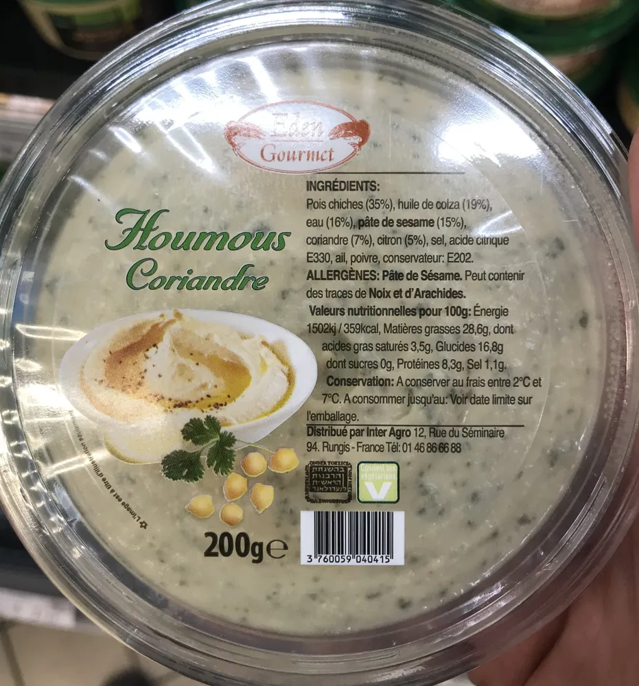 Houmous Coriandre,