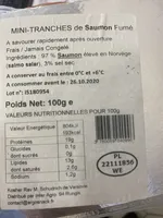 Mini-tranches de saumon fumé
