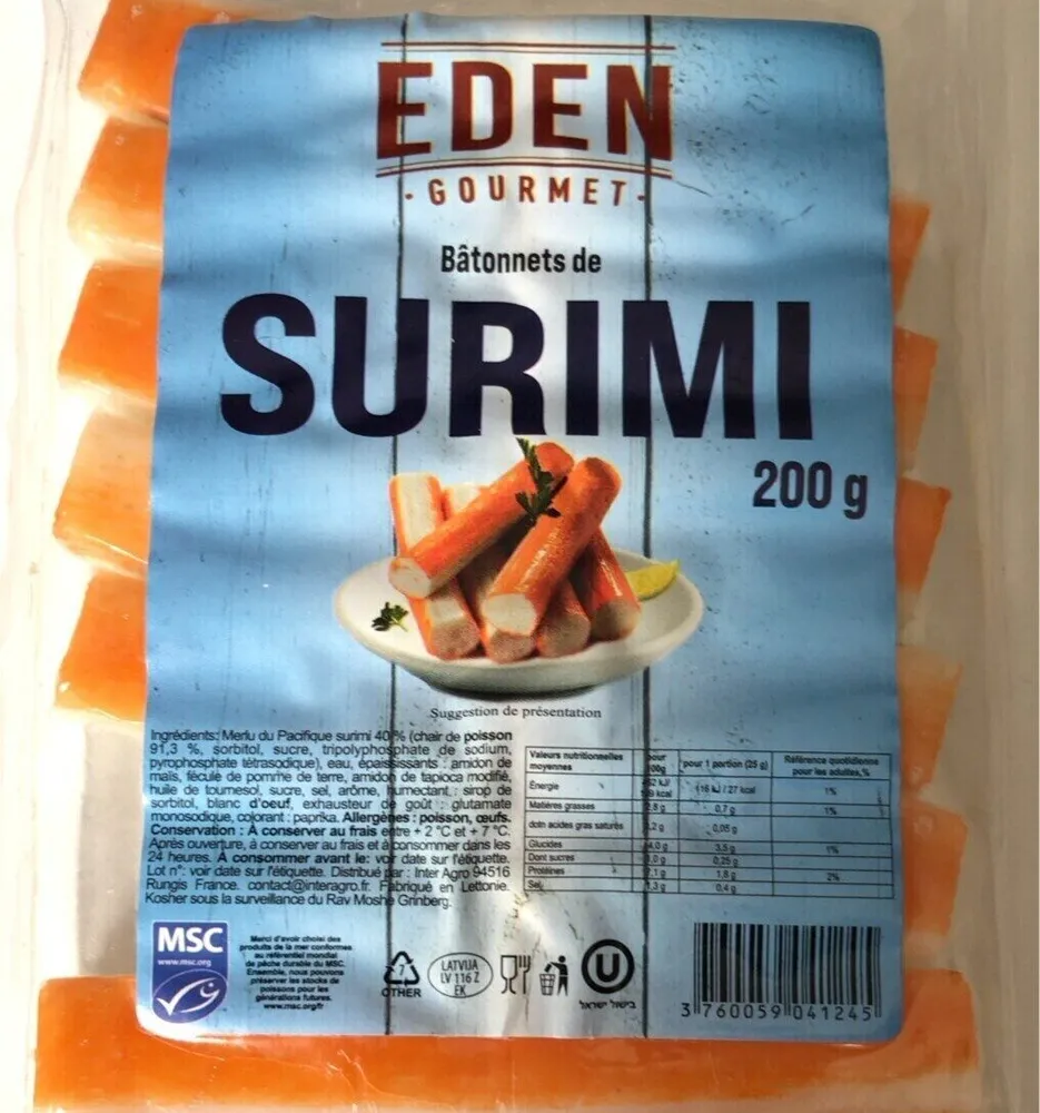 Bâtonnet de surimi